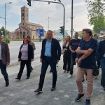 Gradonačelnik obišao završne radove na rekonstrukciji dela trotoara na bulevaru Veljka Vlahovića